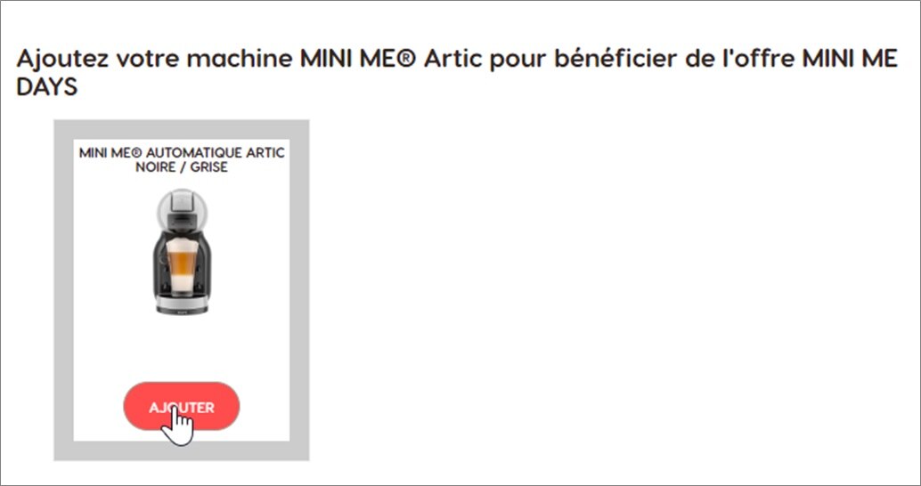 machine à café mini me